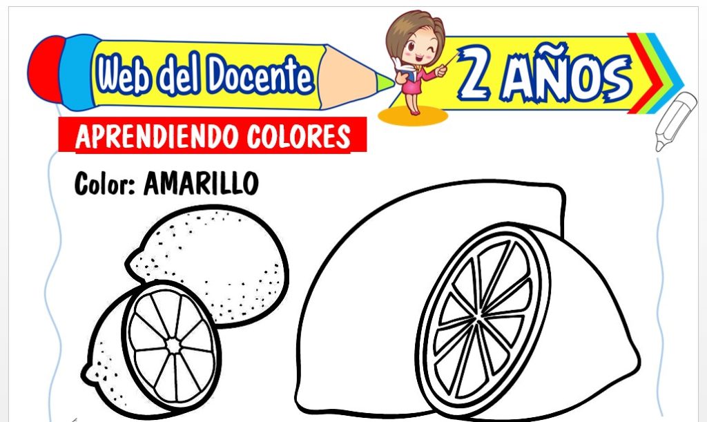 Ficha de Aprendiendo los Colores para Niños de 2 Años
