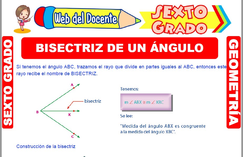 Hoja De Trabajo De Geometría Con Respuestas Para La Bisectriz De Un ángulo