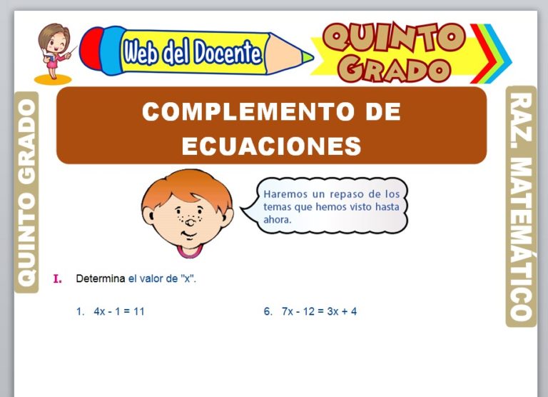 RAZONAMIENTO MATEMÁTICO Quinto Grado de Primaria