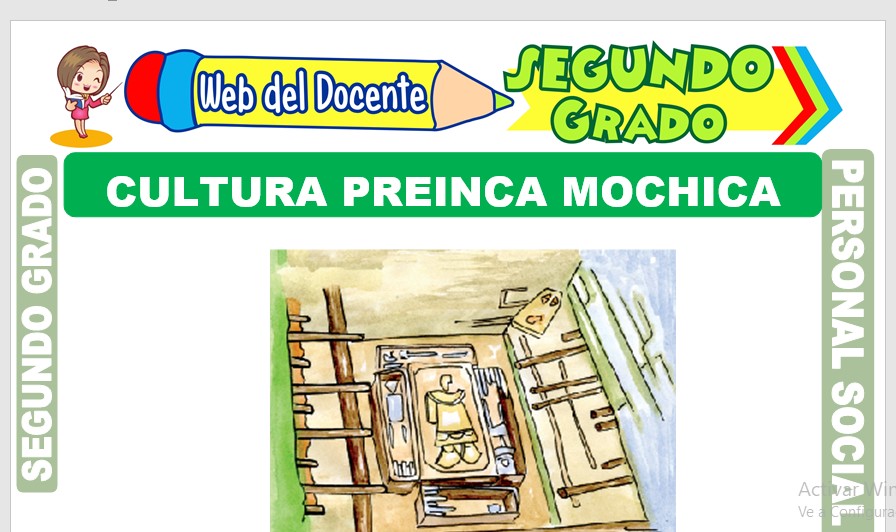 Ficha de Cultura Preinca Mochica para Segundo Grado de Primaria