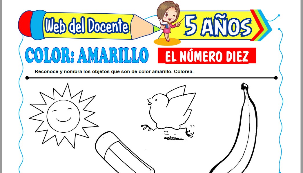 Muestra de la Ficha de Dibujos para Colorear para Niños de 5 Años