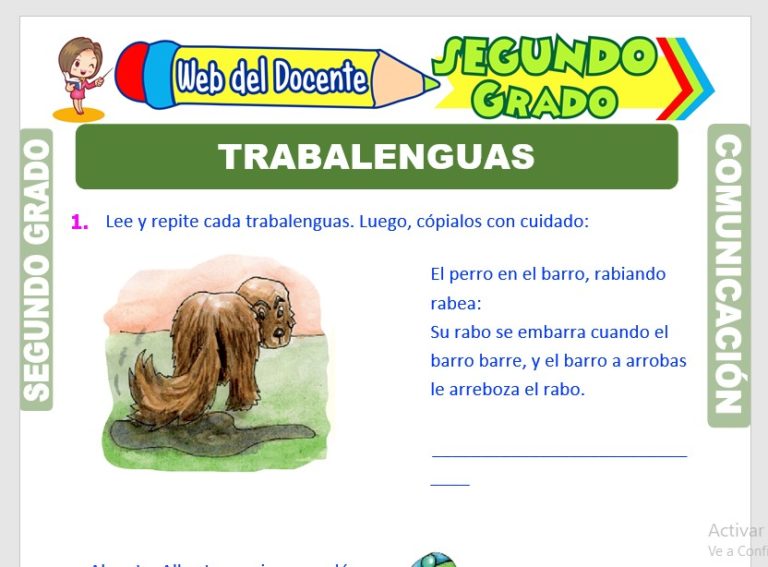La Sílaba para Segundo Grado de Primaria – Web del Docente