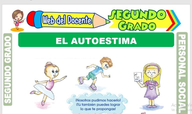 El Autoestima Para Segundo Grado De Primaria Web Del Docente 1134