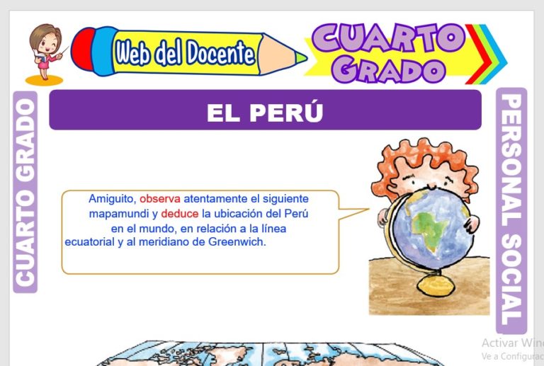 El Perú para Cuarto Grado de Primaria – Web del Docente