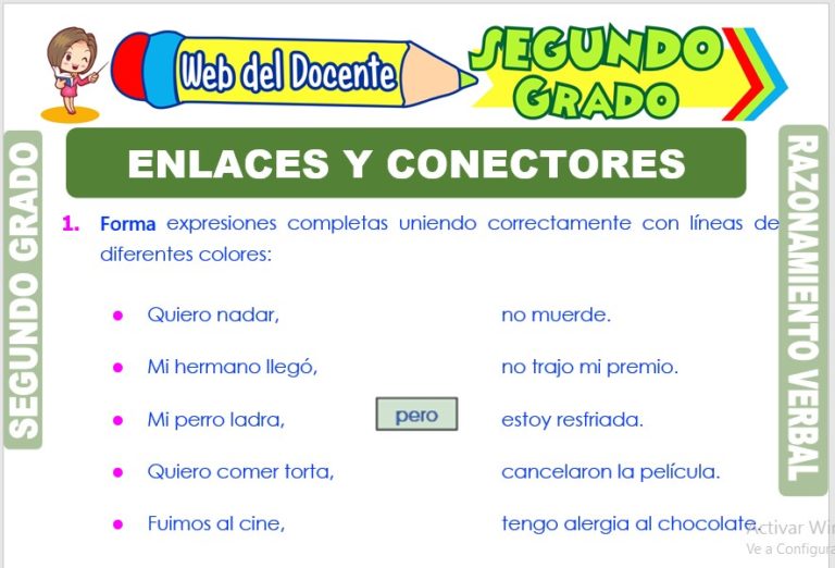 Enlaces y Conectores para Segundo Grado de Primaria