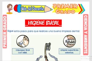 Ficha de Higiene Bucal para Primer Grado de Primaria