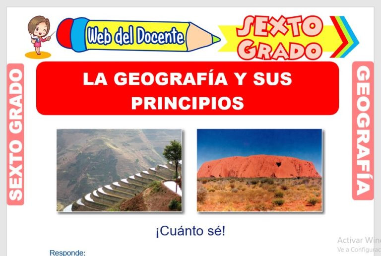 GEOGRAFÍA – Sexto Grado de Primaria –– 27 Fichas GRATIS