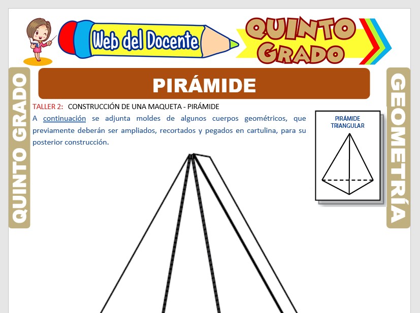 Ficha de La Pirámide para Quinto Grado de Primaria
