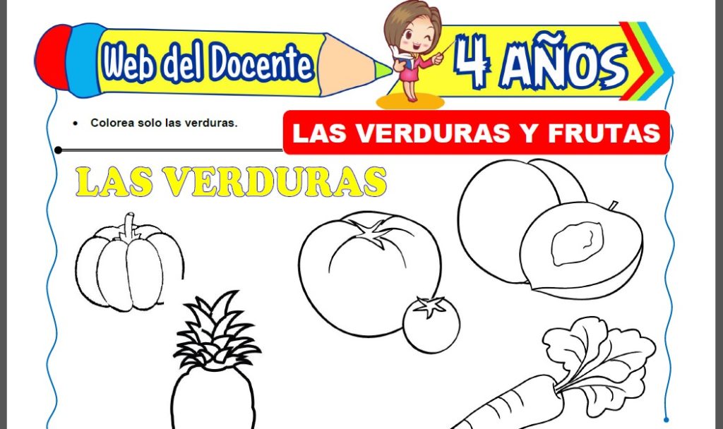 Las Verduras y Frutas para Niños de 4 Años – Web del Docente