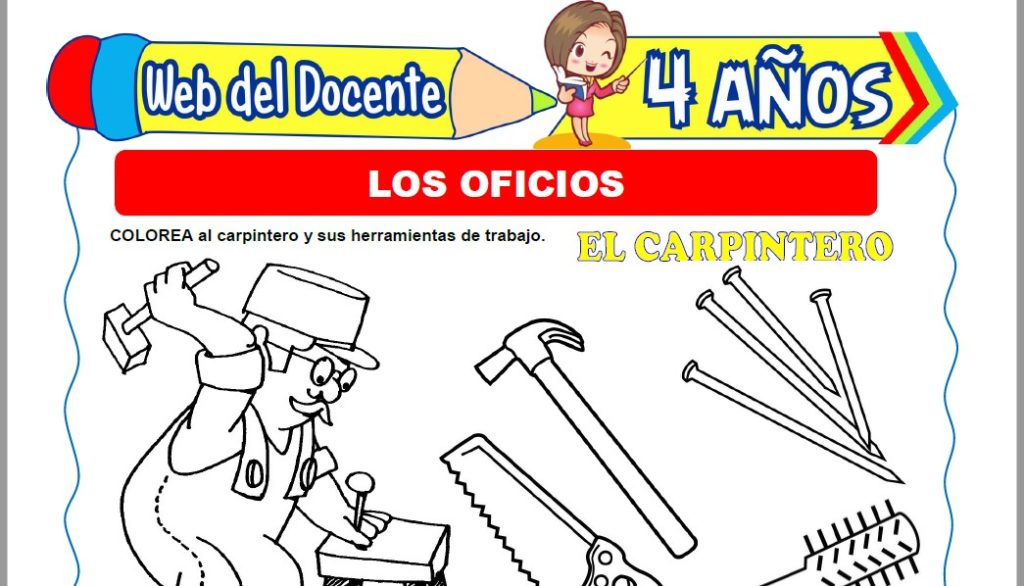 Los Oficios para Niños de 4 Años – Web del Docente