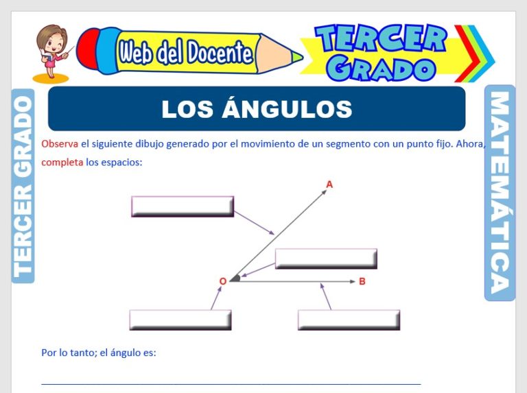 Los Ángulos para Tercer Grado de Primaria – Web del Docente