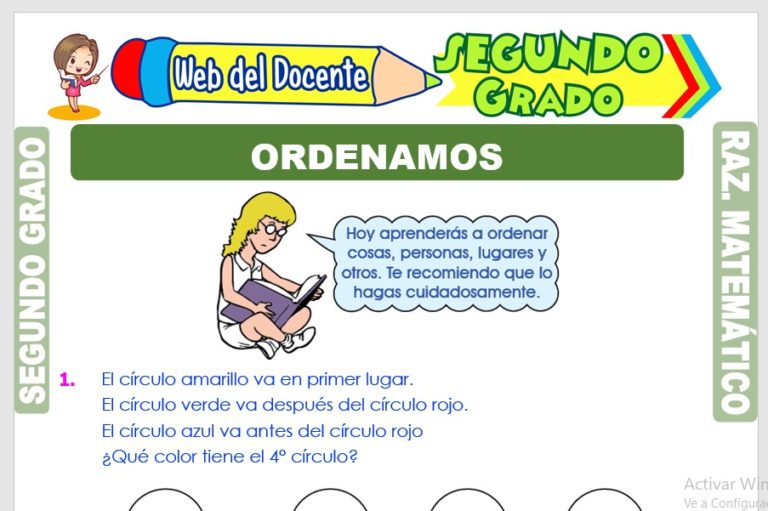 RAZONAMIENTO MATEMÁTICO – Segundo Grado de Primaria
