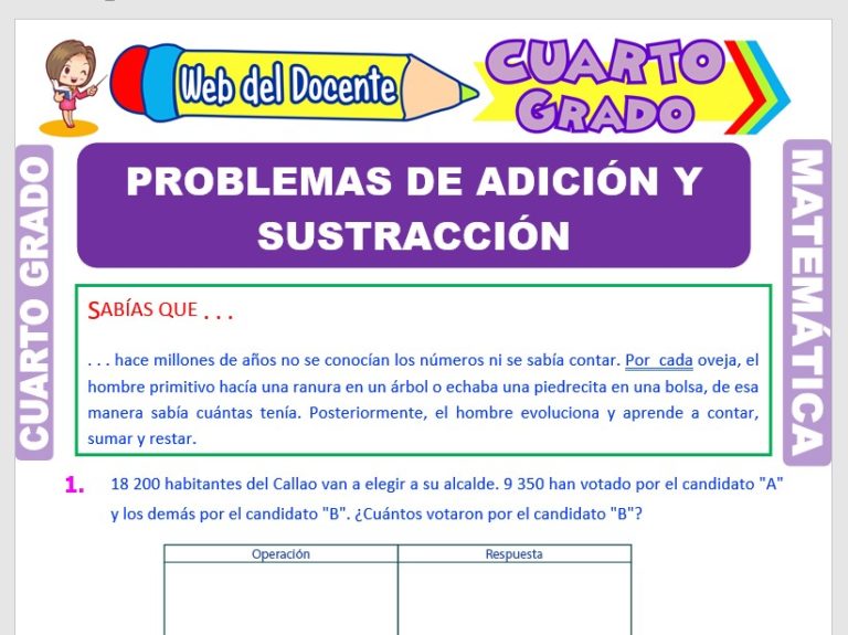 Problemas con Conjuntos para Cuarto Grado de Primaria – Web del