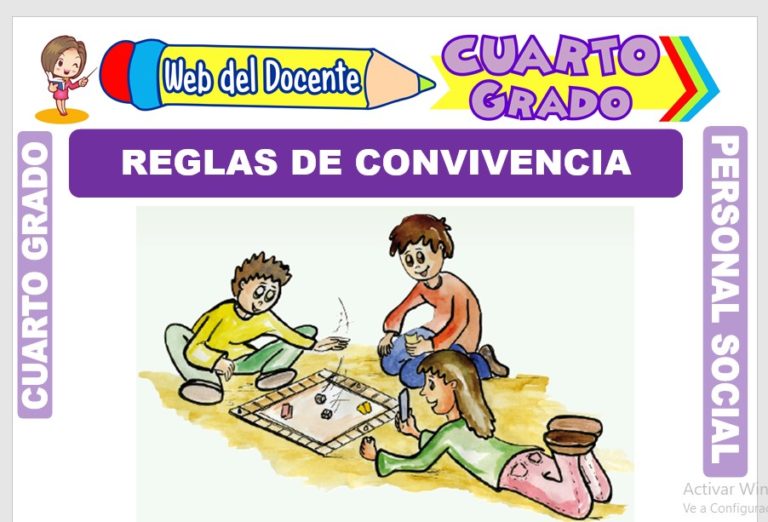 Reglas de Convivencia para Cuarto Grado de Primaria – Web del Docente