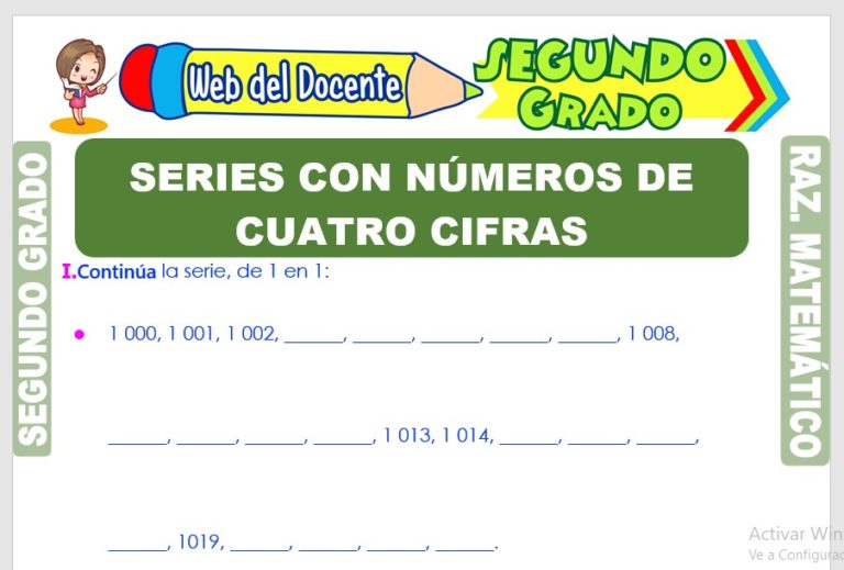 Escritura De Numeros De Cuatro Cifras Ejercicios