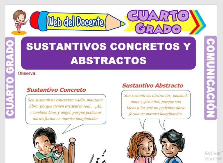Texto Para Trabajar Sustantivos Concretos Y Abstractos